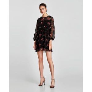 Zara floral dress